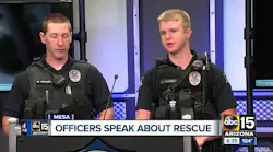 Arizona Police Officers Recall Rescuing Woman From Apartment Fire