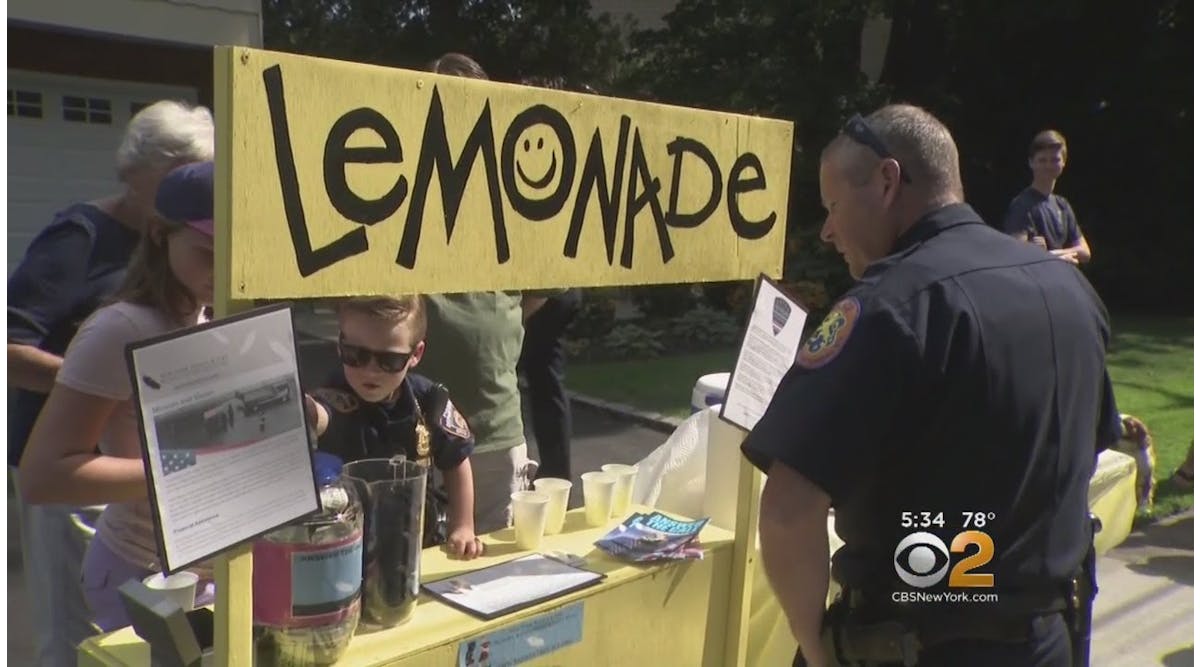 Boy&apos;s Lemonade Stand Gives Back to Families of Fallen Officers