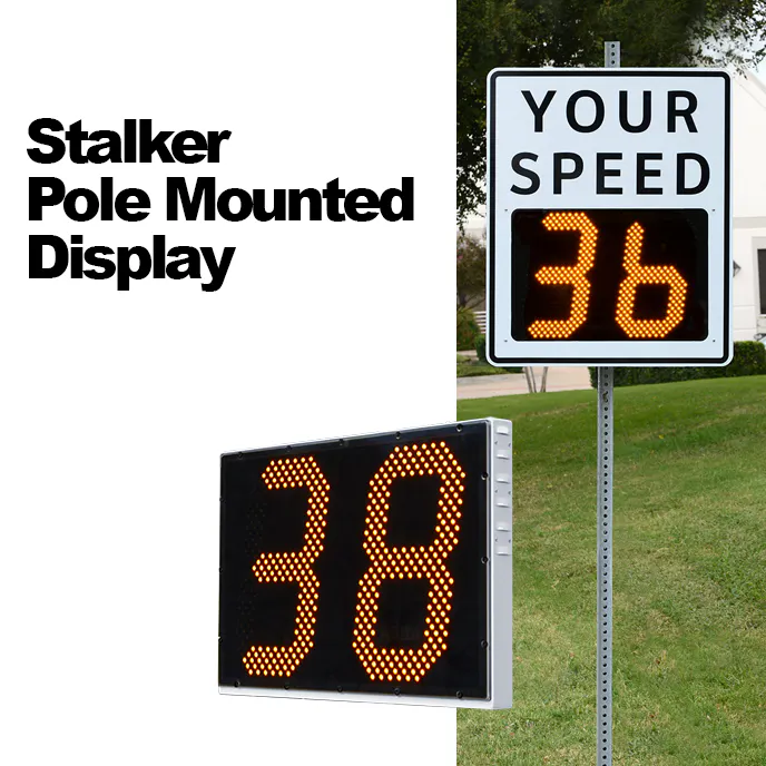 Traffic Calming Speed Reminder - Stalker PMD Pole Mounted Display | Officer