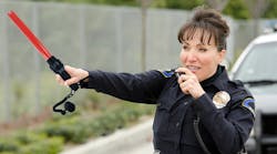 The AmpliVox S606 Safety Wand Megaphone combines a highly visible LED safety wand with an integrated PA system and detachable microphone. The AmpliVox S606 Safety Wand Megaphone combines a highly visible LED safety wand with an integrated PA system and detachable microphone.