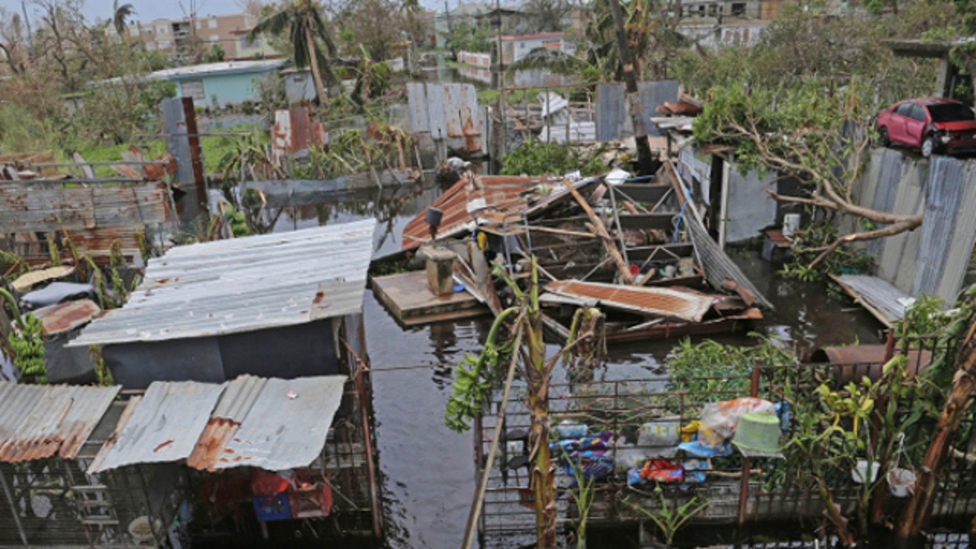The wreckage from Hurricane Maria is seen in Loiza, Puerto Rico on Sept. 22, 2017.