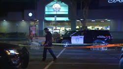 A theft suspect has been arrested in a vehicle assault on two police officers Sunday night. A theft suspect has been arrested in a vehicle assault on two police officers Sunday night.