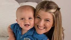 Frankfort Police Officer Jennifer Panattoni is seen with her son. Frankfort Police Officer Jennifer Panattoni is seen with her son.