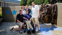 Chicago Police Officer Bernie Domagala is seen with his wife, Denise, and his three sons. Chicago Police Officer Bernie Domagala is seen with his wife, Denise, and his three sons.