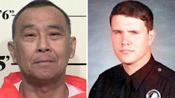 Hau Chan, left, and Officer Duane Johnson Hau Chan, left, and Officer Duane Johnson