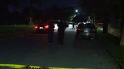 Two Detroit police officers sitting in their marked patrol car looking for stolen vehicles were ambushed by gunmen Wednesday night. Two Detroit police officers sitting in their marked patrol car looking for stolen vehicles were ambushed by gunmen Wednesday night.