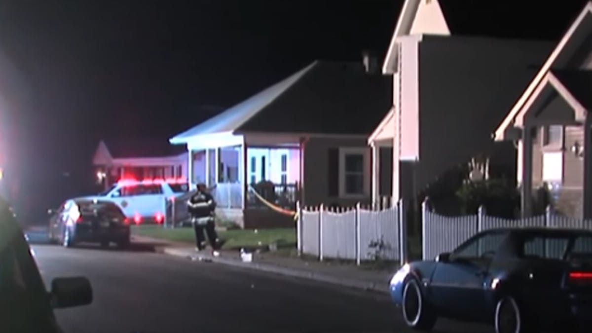 Eight Kokomo, Indiana Police Officers at Crime Scene Officer