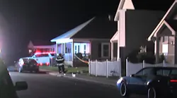Eight Kokomo Police Department officers were taken by ambulance to St. Vincent Kokomo Tuesday night after they 'encountered some sort of chemical agent' while serving a search warrant on the city's north side.