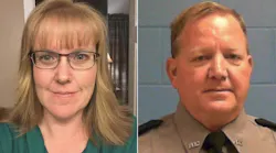 Hardee County Sheriff's Deputy Julie Bridges, left, and Florida Corrections Sgt. Joseph Ossman