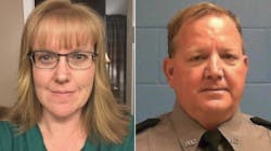 Hardee County Sheriff&apos;s Deputy Julie Bridges, left, and Florida Corrections Sgt. Joseph Ossman