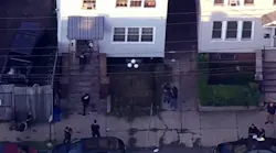 An NYPD officer accidentally wounded a Deputy U.S. Marshal after opening fire on a pit bull Thursday morning.