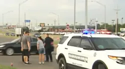 Two Chickasha police officers were shot Sunday afternoon while serving a warrant, and the man who shot them was arrested.