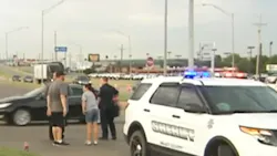Two Chickasha police officers were shot Sunday afternoon while serving a warrant, and the man who shot them was arrested. Two Chickasha police officers were shot Sunday afternoon while serving a warrant, and the man who shot them was arrested.