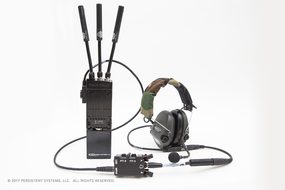 Dual Channel Push To Talk Dual Ptt For The Mpu5 From Persistent Systems Llc Wave Relay Mobile Ad Hoc Networking Solution Manet Wireless Scalable Communication Officer