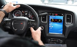 The new Virtual Display from Stalker Radar opens a field of view for the driver, reduces clutter and eliminates equipment. The new Virtual Display from Stalker Radar opens a field of view for the driver, reduces clutter and eliminates equipment.