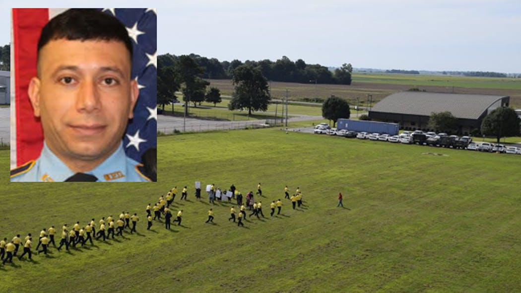Marion Police Officer Wisam &apos;Troy&apos; Algburi was enrolled in the Black River Technical College&apos;s Law Enforcement Training Academy when he allegedly made the threats against fellow classmates and staff
