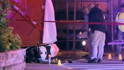 Three Union City police officers were injured after being hit by motorcycles while responding to a fatal crash Wednesday night. Three Union City police officers were injured after being hit by motorcycles while responding to a fatal crash Wednesday night.