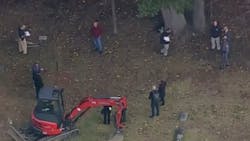 New York State Police investigators gathered Thursday morning with an excavation crew at the Cemetery of the Highlands New York State Police investigators gathered Thursday morning with an excavation crew at the Cemetery of the Highlands
