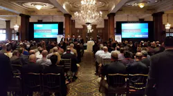 Law enforcement officials attend a town hall-style meeting hosted by the Police Executive Research Forum at IACP 2017.