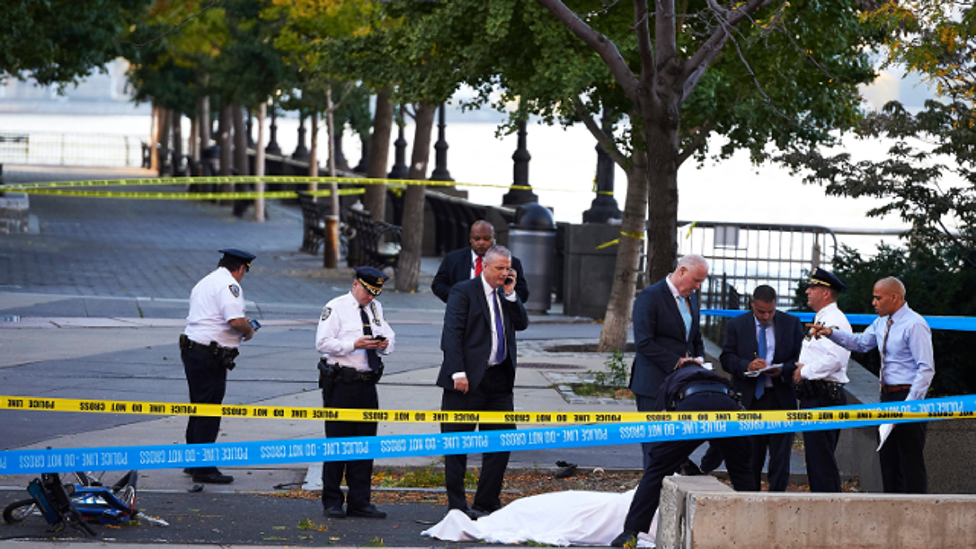 Barriers Installed After NYC Terror Attack Officer   US NEWS NY ATTACK 7 NY.59fc4e4c90b57 