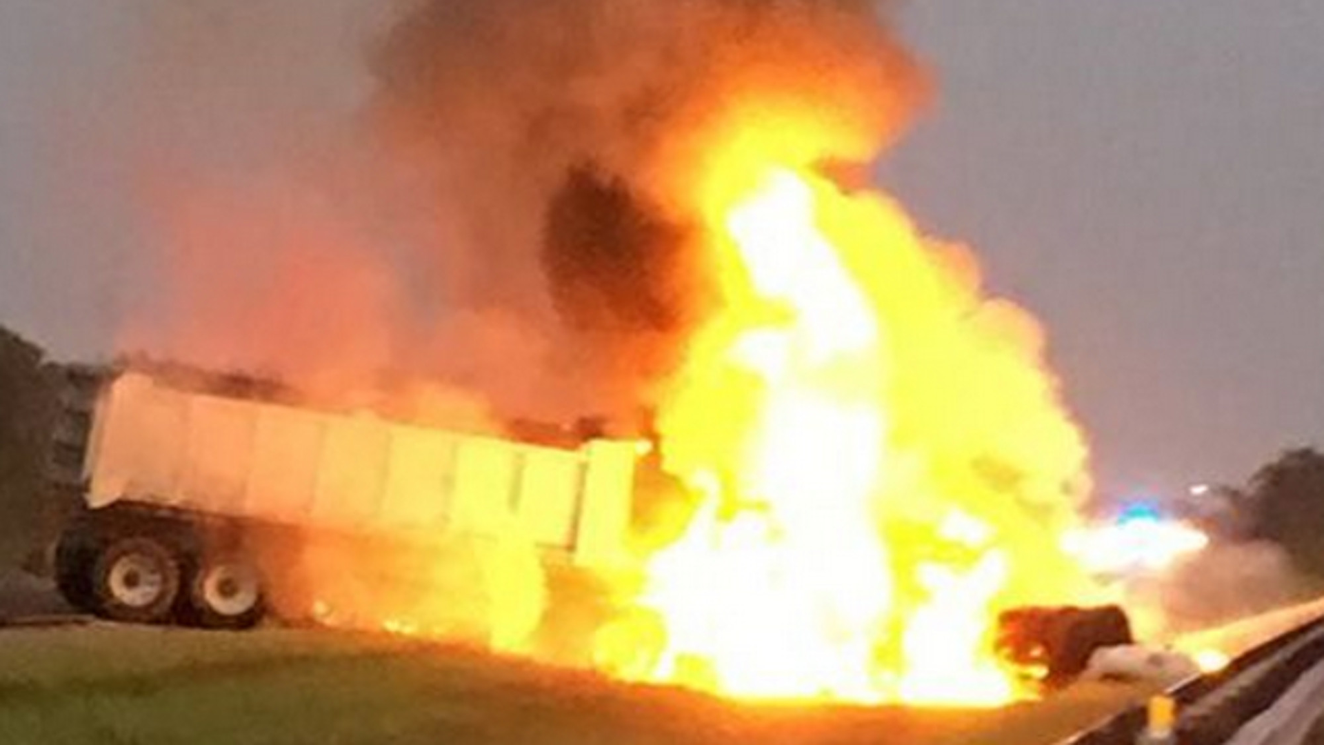 An off-duty Collier County sheriff's deputy last month saved a man from a burning tractor-trailer following a crash that could have been a scene in an action movie.