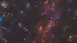 A Los Angeles County Sheriff's deputy was shot and a suspect was critically wounded in a shooting Tuesday night. A Los Angeles County Sheriff's deputy was shot and a suspect was critically wounded in a shooting Tuesday night.