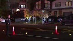 A New York City police detective was seriously injured after being struck by a minivan Sunday night.
