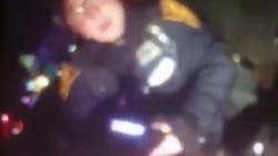 A Bridgeport police officer, under fire after a video was made public showing her repeatedly punching a black teenager following a minor traffic accident Friday night, is defending her actions.