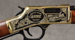 This year, Henry Rifles is celebrating their 20th anniversary with an Anniversary Edition. The Anniversary Edition Big Boy rifles feature highly-detailed, hand-engraved brass receivers boasting the brand&rsquo;s motto, &ldquo;Made in America or Not Made at All.&rdquo; The stocks are hand-selected AAA Presentation grade American Walnut.