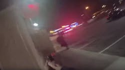 Body camera footage has been released showing Louisville Metro Police officer shoot and wound an armed suspect last week.