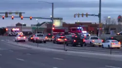 One Douglas County deputy died and four more wounded along with two civilians Sunday morning at a Highlands Ranch apartment complex.