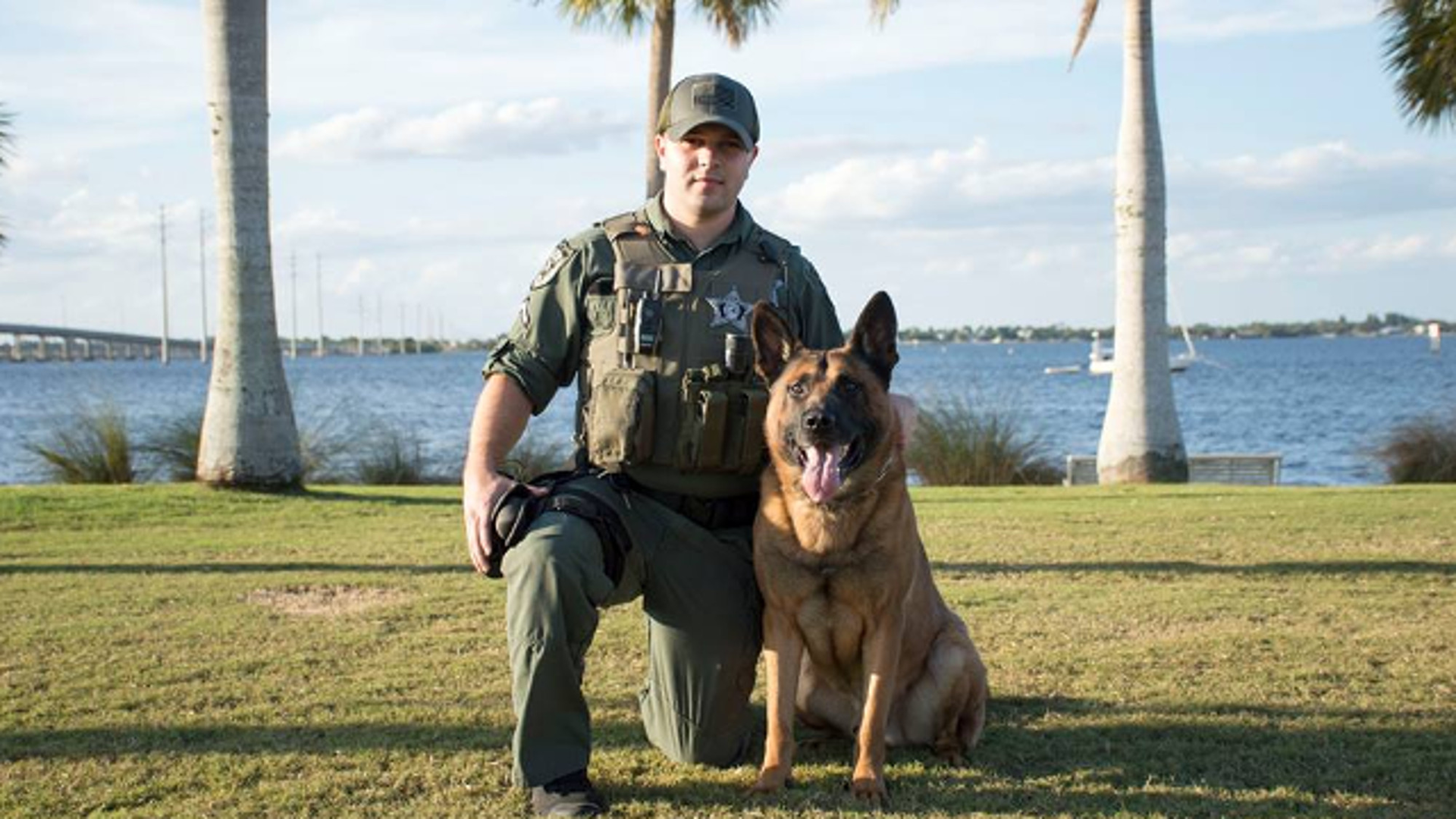 K-9 Edo and his handler, Deputy Sean Davoli