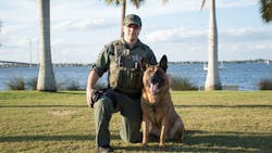 K-9 Edo and his handler, Deputy Sean Davoli K-9 Edo and his handler, Deputy Sean Davoli