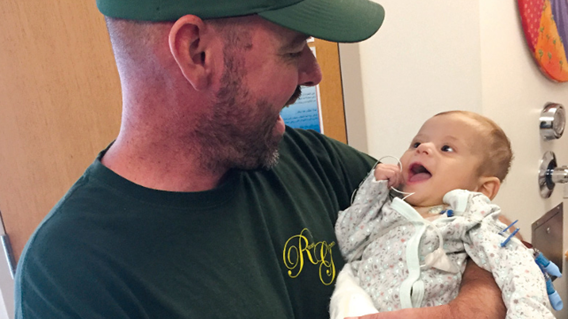 Keene Police Lt. Steve Tenney stepped up to donate one of his kidneys to save a baby named Sloan.