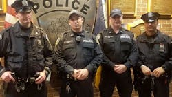 From left: Officers Sean E. Gallagher, Drew M. Preston, John F. (Jack) Collins and Anthony J. Manfredini From left: Officers Sean E. Gallagher, Drew M. Preston, John F. (Jack) Collins and Anthony J. Manfredini