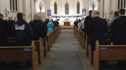 A vigil was held for critically wounded Arnold Police Officer Ryan O’Connor on Thursday. A vigil was held for critically wounded Arnold Police Officer Ryan O’Connor on Thursday.