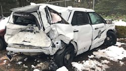 Washington State Patrol Trooper Michael Patoc was seriously injured after his patrol vehicle was struck Tuesday night.