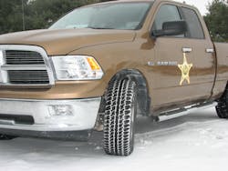 We found the all-terrain tire, like this Firestone Destination A/T, to have better deep snow traction and traction on snow-covered gravel roads than the all-season tire. In wet, slushy and packed snow on paved roads, the all-season tire had the edge. We found the all-terrain tire, like this Firestone Destination A/T, to have better deep snow traction and traction on snow-covered gravel roads than the all-season tire. In wet, slushy and packed snow on paved roads, the all-season tire had the edge.