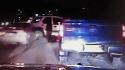 A harrowing dashcam video released on Facebook and Twitter shows Washington County Sheriff's Deputy Greg Reiter being thrown to the ground after a car struck an SUV in Hugo. A harrowing dashcam video released on Facebook and Twitter shows Washington County Sheriff's Deputy Greg Reiter being thrown to the ground after a car struck an SUV in Hugo.