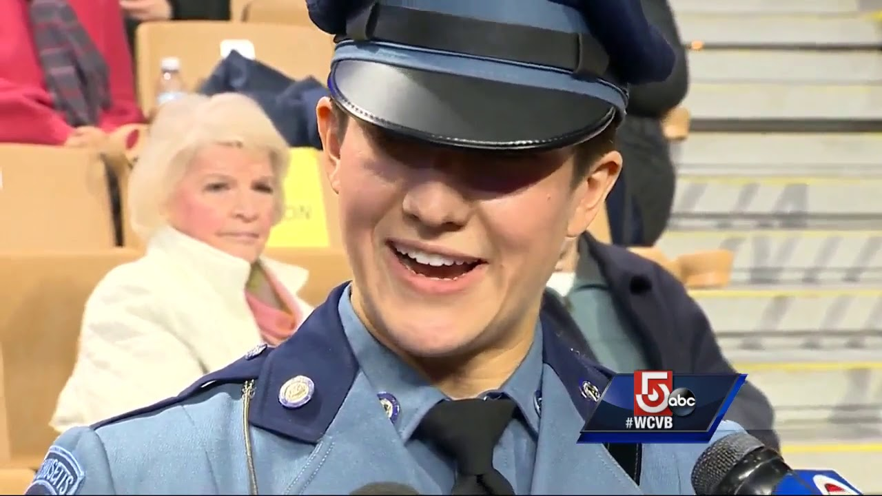 Troopers Welcome Family Members Into Massachusetts State Police | Officer