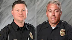 Officers Eric Joering, left, and Anthony Morelli