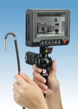 The HawkEye V IR with ultra sensitive IR camera attached. The HawkEye V IR with ultra sensitive IR camera attached.