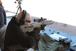 The Desert Tactical MDR is a flexible compact platform that is ambidextrous, lightweight, and has ergonomic enhancements like forward eject and a non reciprocating bolt handle. It quickly converts to three calibers at the end user level. The Desert Tactical MDR is a flexible compact platform that is ambidextrous, lightweight, and has ergonomic enhancements like forward eject and a non reciprocating bolt handle. It quickly converts to three calibers at the end user level.