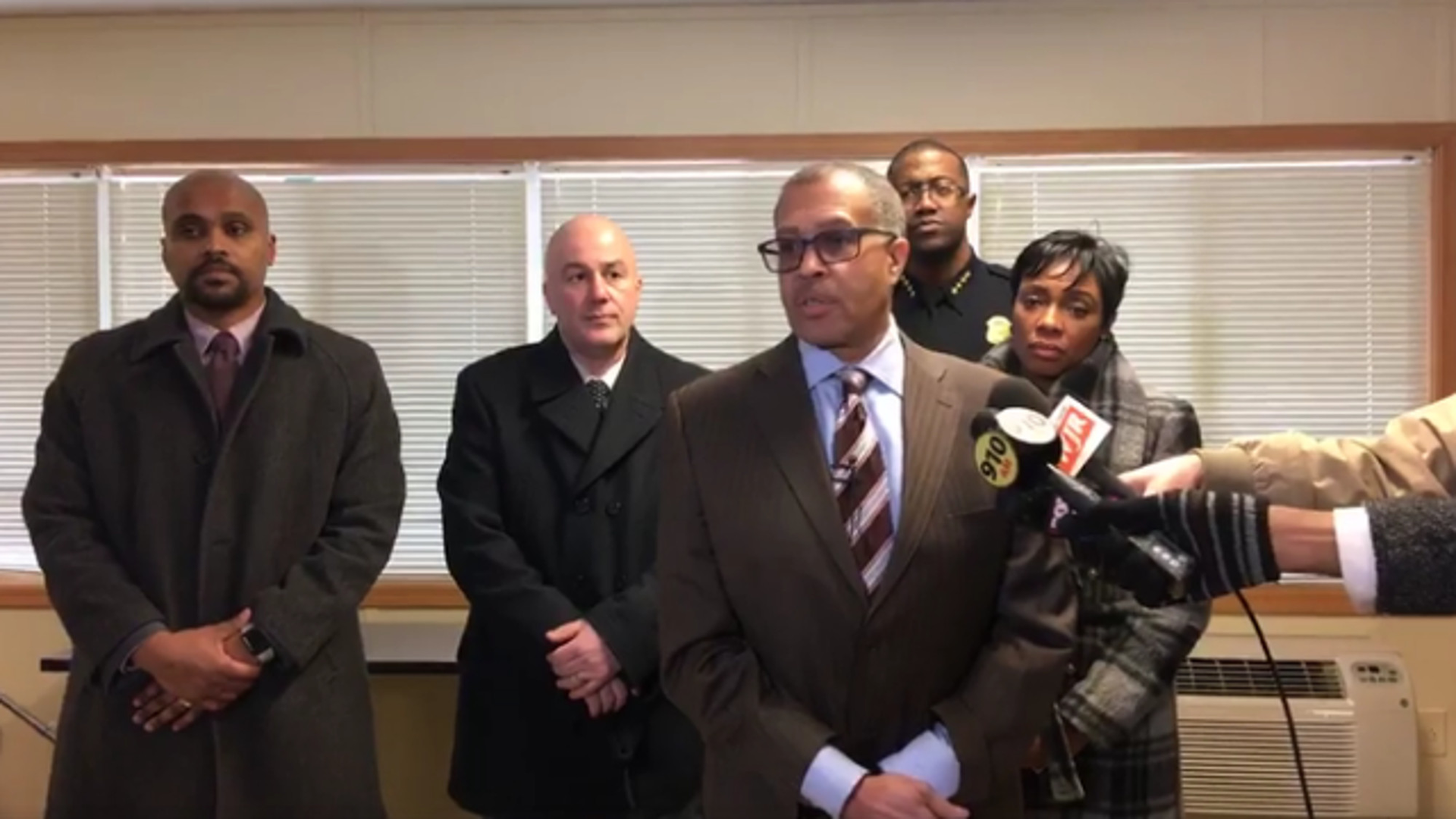 Detroit Police Chief James Craig speaks to the media following the death of Officer Darren Weathers after a violent crash during a training exercise Tuesday.
