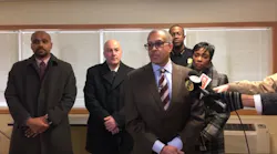 Detroit Police Chief James Craig speaks to the media following the death of Officer Darren Weathers after a violent crash during a training exercise Tuesday.