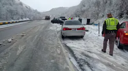 Utah Highway Patrol Sgt. Cade Brenchley was struck Sunday afternoon while investigating a crash.