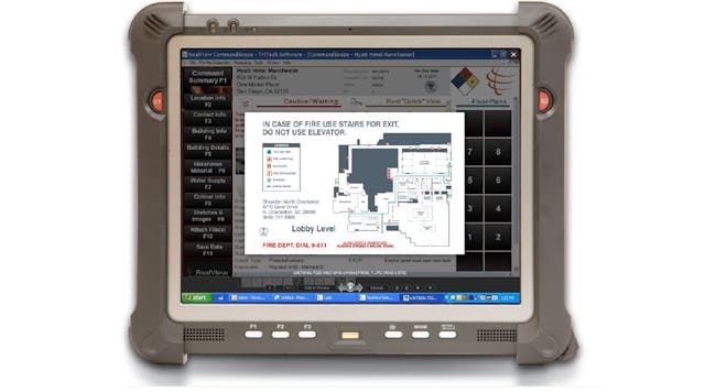 CommandScope on a General Dynamics Itronix 3015 Tablet