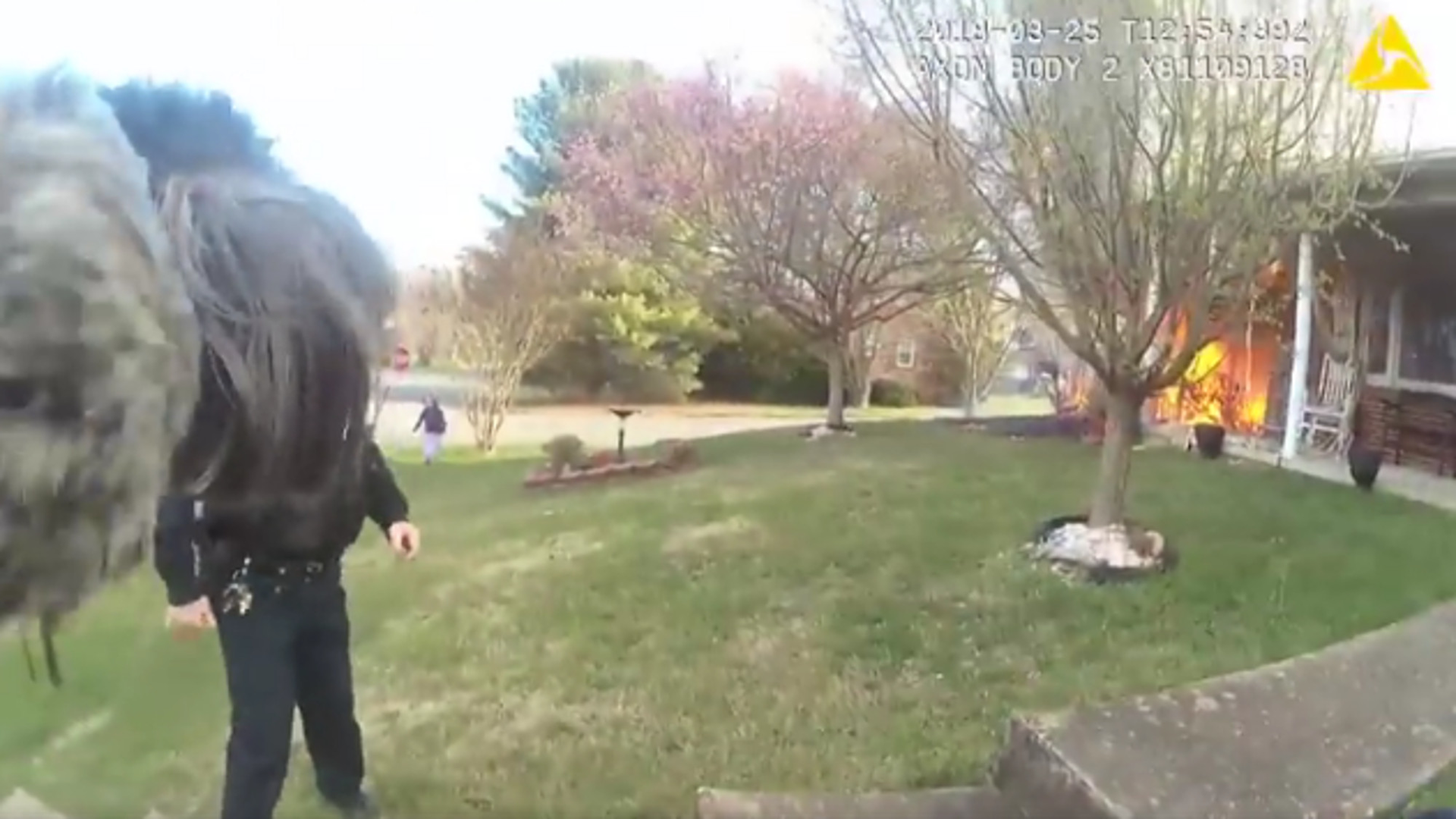 Two Buena Vista police officers are being hailed as heroes after they ran into a burning home to save a family and their dog this past weekend.