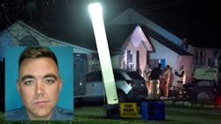 Investigators inspect the outside of a house where Clinton Police Officer Christopher Ryan Morton was killed and two were injured on Tuesday night, March 6, 2018, after they responded to a 911 call. Investigators inspect the outside of a house where Clinton Police Officer Christopher Ryan Morton was killed and two were injured on Tuesday night, March 6, 2018, after they responded to a 911 call.