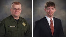 Deputy Lee Hutchen, left, and Sgt. Hunter Garrett Deputy Lee Hutchen, left, and Sgt. Hunter Garrett
